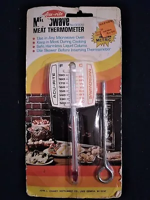 Vintage Acu-rite Microwave Meat Thermometer  #00770 Brand New Original Packaging • $10.99