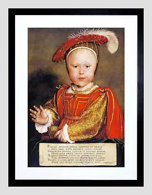 £24.99 • Buy Antique Holbein Junior Tudor King Edward Vi England Framed Print B12x12809