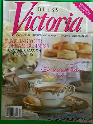 Bliss Victoria Magazine Enterprising Women January February 2013 Dream Business • $10.99