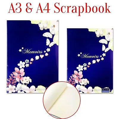 Small Large Scrapbook Floral Cover Photo Album Keep Sake Memory Book Art & Craft • £8.54