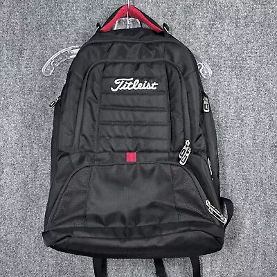 Titleist Players Backpack Black Red Golf Laptop Tablet IPad Commuter Travel Bag • $79.95