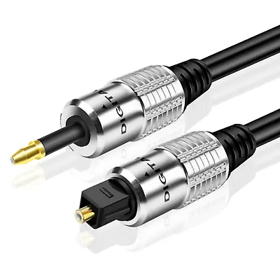 Mini Toslink To Toslink Digital Optical Audio Cable 3 Ft Connector Adapter Wire • $13.99