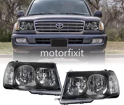 Pair Head Lights For Toyota Landcruiser 100 Series FJ100 LC100 FJ105 1998-2005 • $214