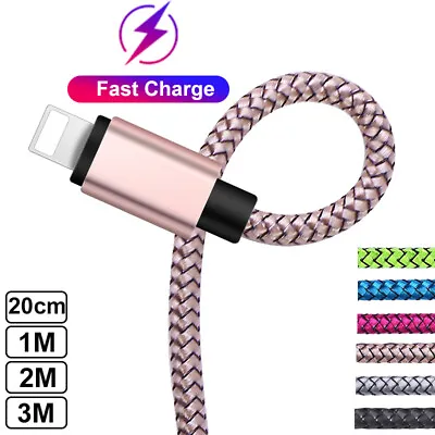 £3.34 • Buy 1m 2m 3m Long Fast Charger Lead For Apple IPhone 13 12 11 X 6 7 8 PRO USB Cable