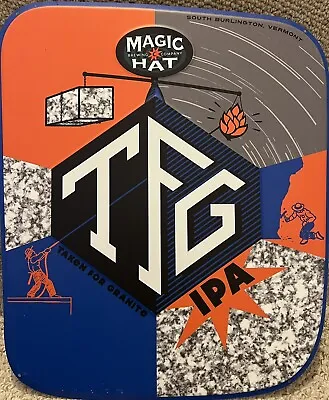 Magic Hat Beer  Sign Tin Tacker Taken For Granite IPA Mancave Rare Collectible • $20