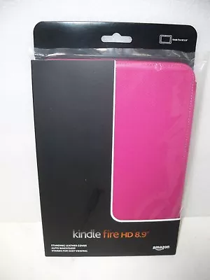 Amazon Kindle Fire HD 8.9   STANDING LEATHER CASE  Fuschia   UPC: 848719002928 • $22.99