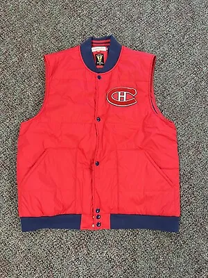 Mitchell And Ness Montreal Canadiens NHL Hockey Vest Size 2XL Vintage VTG • $60