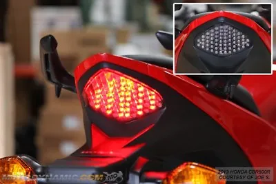 SEQUENTIAL Signal LED Tail Light Smoke Fits 2013-15 Honda CBR500R CB500F CB500X • $96.95