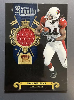 2011 Panini Crown Royale Royalty Materials /299 Jersey Ryan Williams Rookie RC • $4