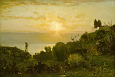 Lake Albano Sunset By George Inness Art Print • $11.95