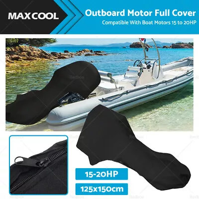 15HP - 20HP Full Outboard Boat Motor Engine Cover Dust Rain 420D • $23.99