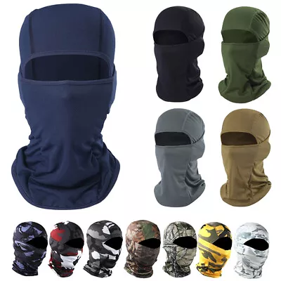 $8.99 • Buy Tactical Balaclava UV Protection Full Face Mask Ski Sun Hood Mask For Men Women