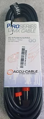 ADJ Products AC5PDMX25PRO Foot 5-Pin Male/Female DMX Cable • $28