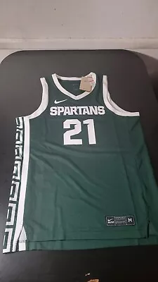 Nike Dri-Fit Elite NCAA Michigan State Spartans Basketball Jersey Size Medium • $64.99