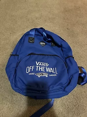 Rare Vans Backpack Book Bag Royal School Skateboarding Read Description • $19.95