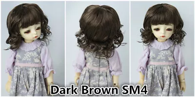 JD260 All Sizes Curly Doll Wigs Lati OB11 YOSD MSD SD Synthetic Mohair BJD Hair  • $23.59