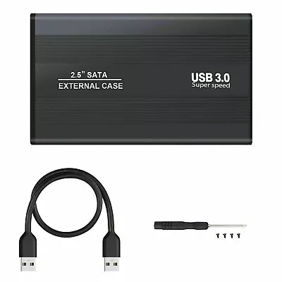 USB 3.0 To SATA HDD Hard Drive For 2.5  Inch HDD / SSD Enclosure Caddy Case • £4.49