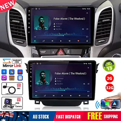 Carplay For Hyundai I30 Gd 2011-2017 Car Radio Gps Sat Head Unit Wifi Android 13 • $183.06