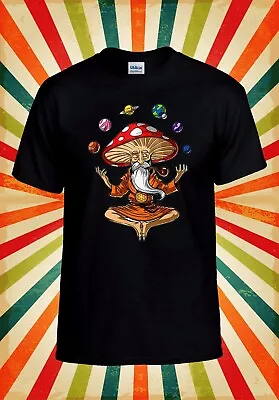 Magic Mushroom Buddha T Shirt Yoga Men Women Unisex Baseball T Shirt Top 3080 • £11.99