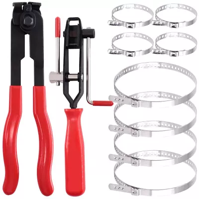 AU 10pcs Stainless Steel CV Clamp Joint Boot Clamp Pliers Tool Set Ear Type • $32.99