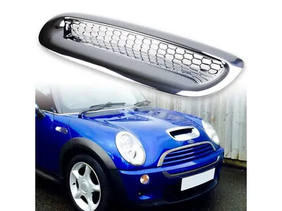 Chrome Bonnet Hood Scoop Vent Air Duct Cover For Mini Cooper S R53 • $80.17