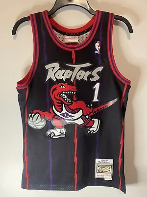 Mens Mitchell & Ness NBA Reload 2.0 Swingman Jersey Raptors 98 Tracy Mcgrady • $45