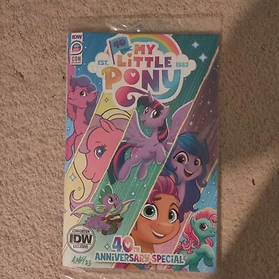 IN HAND! Comic Con Exclusive IDW MY LITTLE PONY 40TH SPECIAL  SDCC 2023 • $34.99