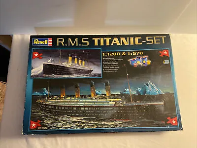 Revell RMS Titanic Plastic Model Kit 1:1200 & 1:570 2 Kits 05705 Open Box • $25