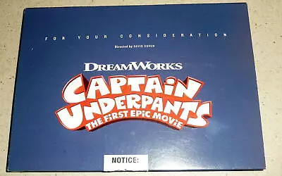 DREAMWORKS CAPTAIN UNDERPANTS THE MOVIE DVD Set FOR YOUR CONSIDERATION Nice • $14.95