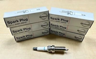 New OEM Infiniti Platinum Spark Plugs SET OF 6 22401-JK01D Q50 Q60 G37 Q40 M37  • $131.95