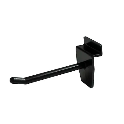 20pcs Slatwall Hooks Black Hard Plastic 75mm/3  Shop Retail Display (DS59/B) • £7.48