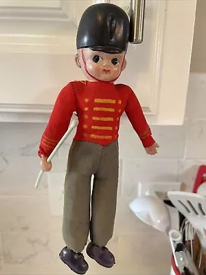 Vintage 1920s Celluloid & Fabric Military Boy Doll W/Sword Made In Japan 9” (L) • $24