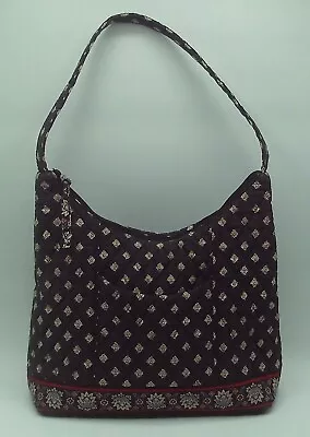 Vintage 1990's Vera Bradley Medium Black Shoulder Bag Purse • $19.99