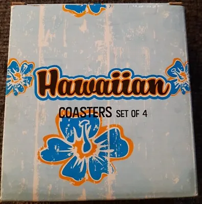$12.50 • Buy Hawaiian Coasters - Set Of 4 - Multicolored Stripes  New In Original Package 