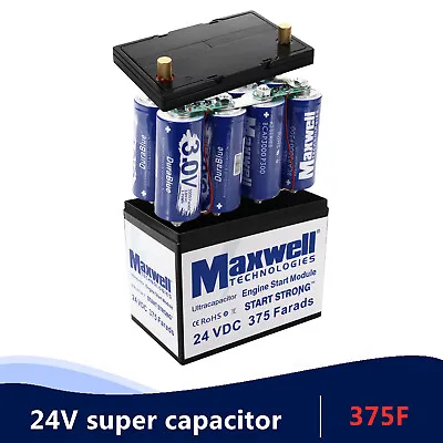 Maxwell 24V 375Farads Super Capacitor Car Audio Start Capacitor 3.0v 3000F 8pcs • $359