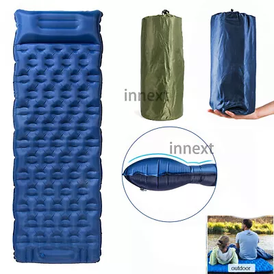 Inflatable Air Mattress Outdoor Tent Mat For Camping Hiking Travel Sleeping Pad • $37.99