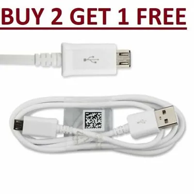 Fast USB Charger Charging Cable For Samsung Galaxy Phone S5 S6 S7 Edge Plus • £1.95