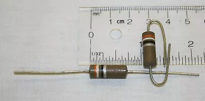 2 Pieces Vintage 39 Ohm 1w 39 Ohm 1 Watt Carbon Composition Resistor • $3.63