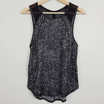 LULULEMON Womens Size M Or 12 Galaxy Print Sleeveless Tank Top • £34.38