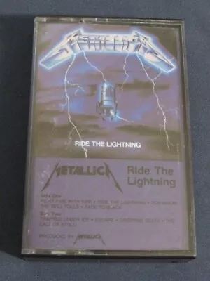 *tested* Vintage 1984 Metallica Ride The Lightning Cassette Elektra 60396-4 Oop • $29.99