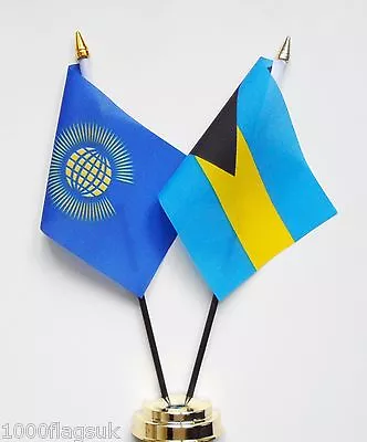 Commonwealth & Bahamas Double Friendship Table Flag Set • £9