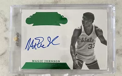 Magic Johnson Flawless Emerald Auto 1/5 Sealed 2018 LA Lakers • $400