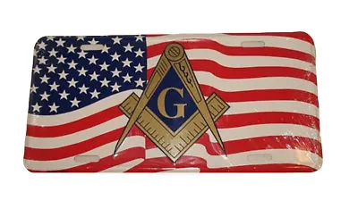 Mason Masonic Lodge USA 6 X12  Aluminum License Plate Tag • $444.44