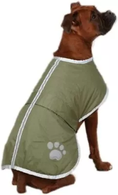 NWT Zack & Zoey Size 2XS Chive Pet Edge Nor'easter Blanket Dog Coat • $16.99