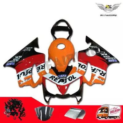 MSB Injection Mold Fairing Orange Repsol Fit For Honda 2001-2003 CBR600F4I G054 • $499.99