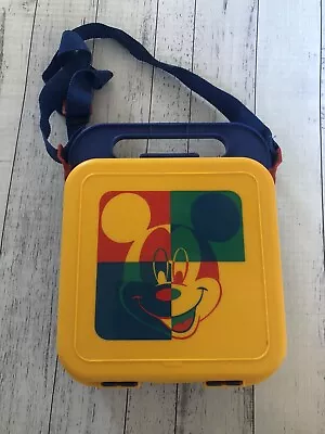 Tupperware Vintage Disney Mickey Mouse Lunch Box With Strap EUC • $55
