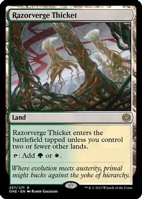 MTG Razorverge Thicket ONE Rare Normal #257 • $3.63