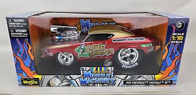 Maisto Muscle Machines 1969 Chevelle SS Lane Monster 1:18 Diecast  PKGDSTRS • $124.99