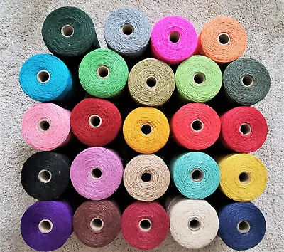 1m-300m UK Made Coloured 1.5-2.5mm Jute/Cotton Craft/Gift/Garden Twine/String • £2.75