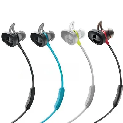 Bose SoundSport Wireless Bluetooth In Ear Headphones Earbuds Black Aqual Blue US • $60.99